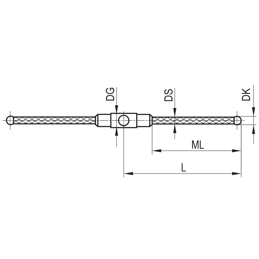 Zeichnung vom Produkt SC M3 030 05 020/180°