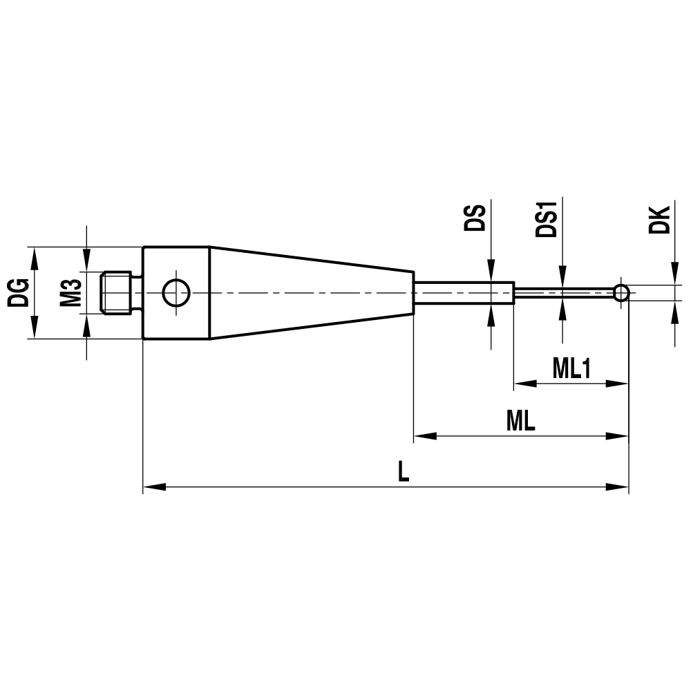 Zeichnung vom Produkt TH M3 010 04 022