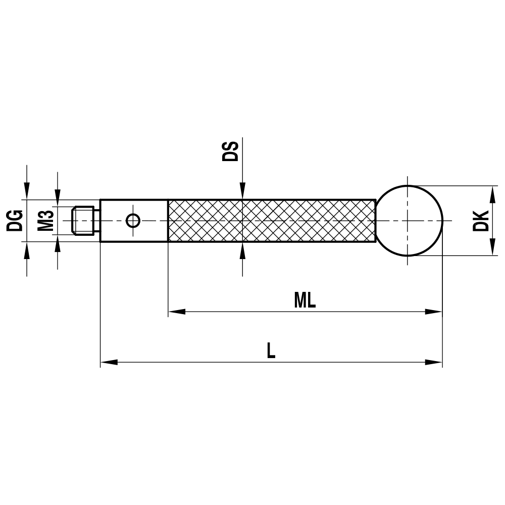 Zeichnung vom Produkt TC M3 100 04 105