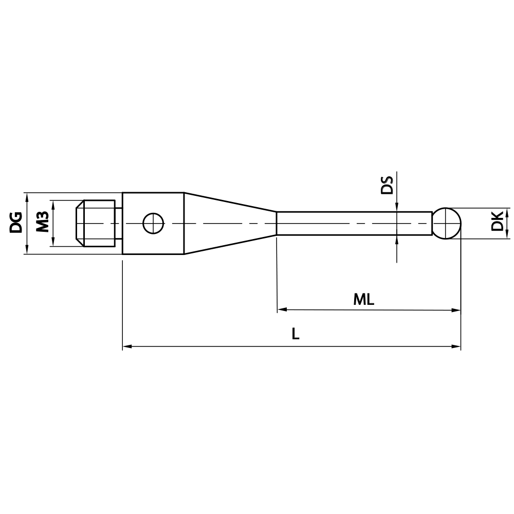 Zeichnung vom Produkt TI M3 Z40 04 023