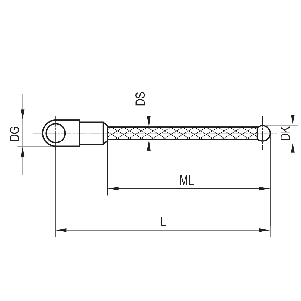 Zeichnung vom Produkt SC M3 S30 05 030