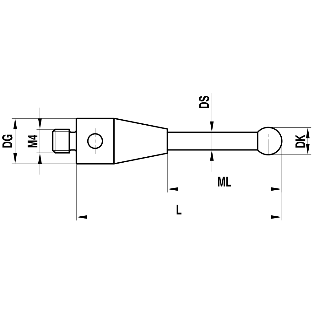 Zeichnung vom Produkt TH M4 020 07 021