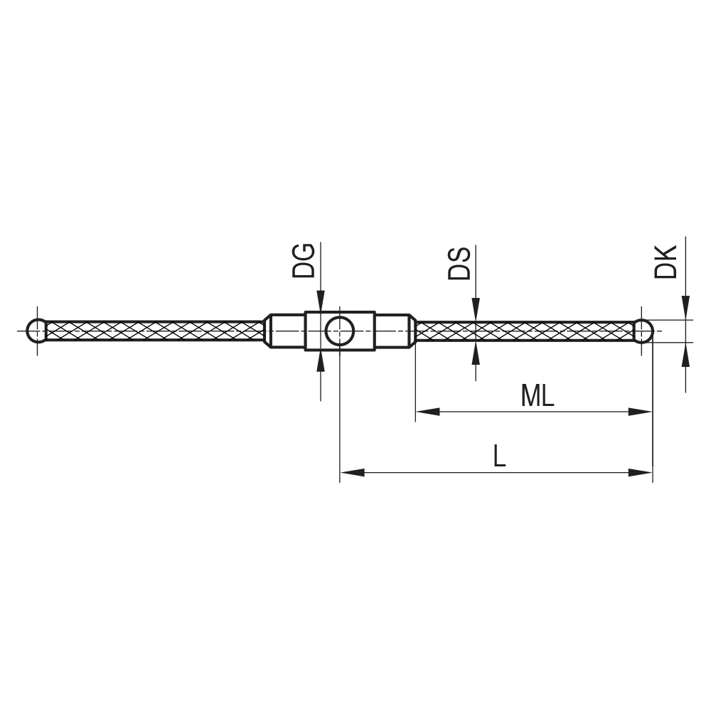 Zeichnung vom Produkt SC M3 S30 05 020/180°