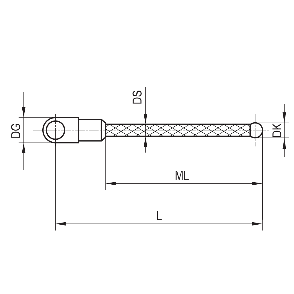 Zeichnung vom Produkt SC M3 030 05 020