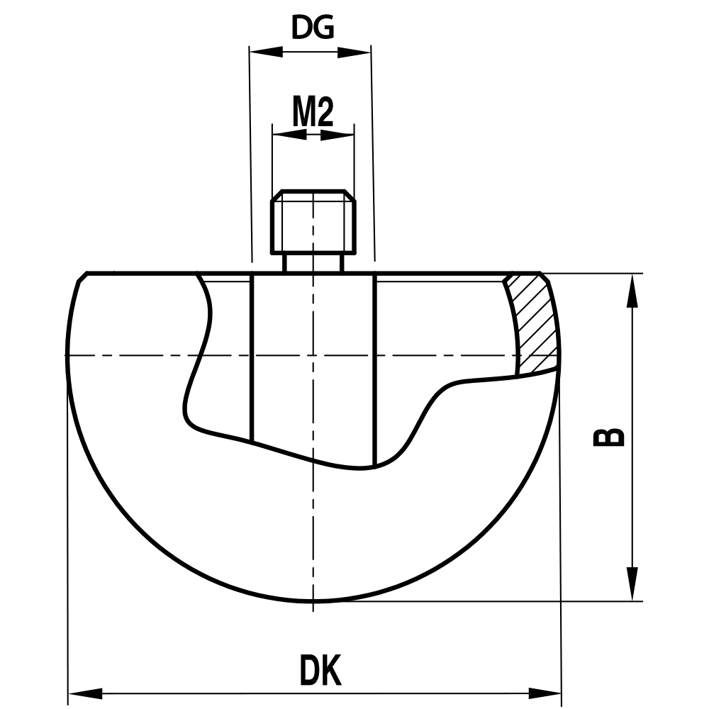 Zeichnung vom Produkt HK M2 180 03 012