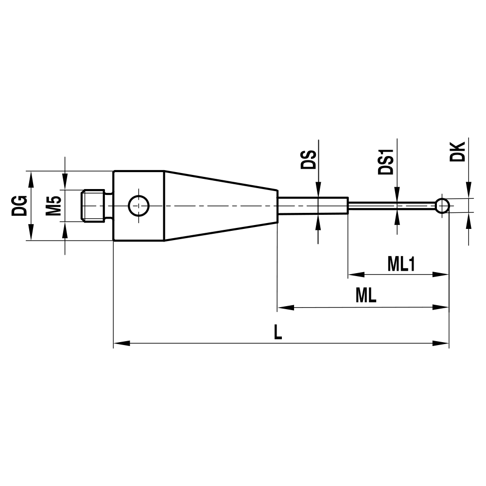 Zeichnung vom Produkt TH M5 005 10 020