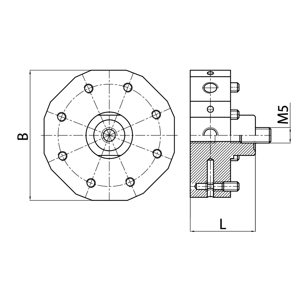 Zeichnung vom Produkt KH M5 L08 13 021