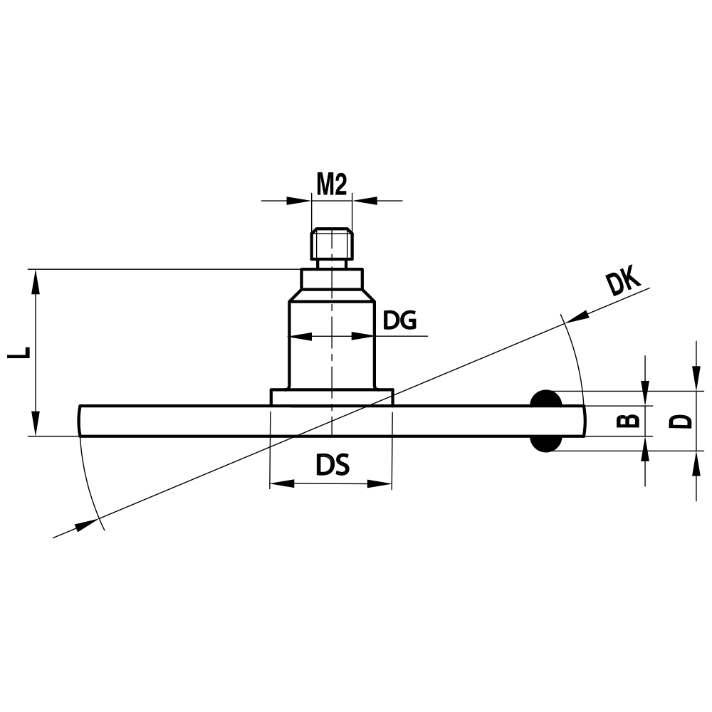 Drawing of product KI M2 030 25 004