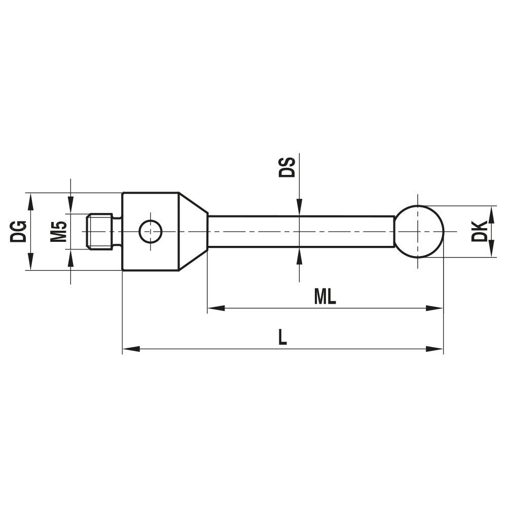 Zeichnung vom Produkt TH M5 080 11 150