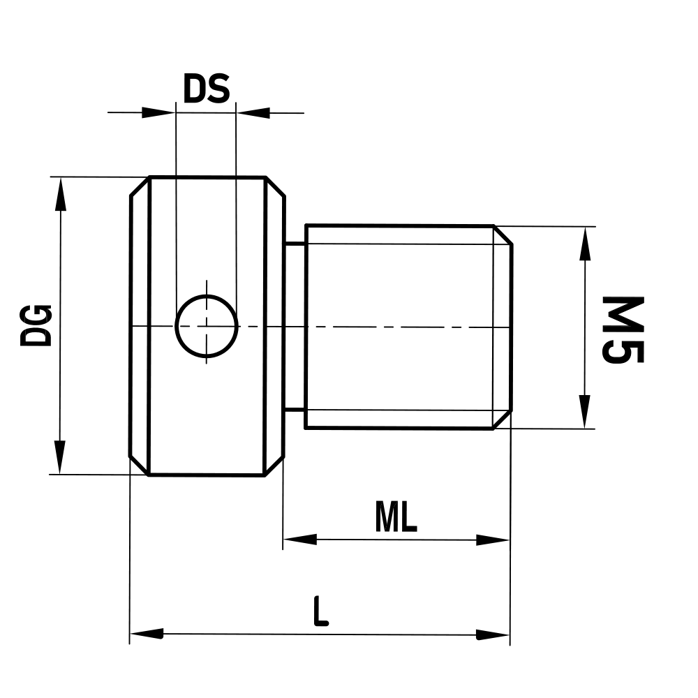 Zeichnung vom Produkt GW M6 000 12 018