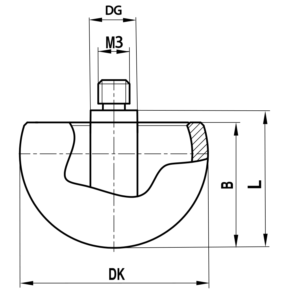 Zeichnung vom Produkt HK M3 300 04 018