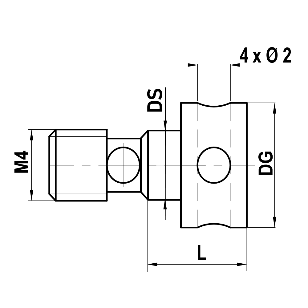 Zeichnung vom Produkt BI M4 000 07 010