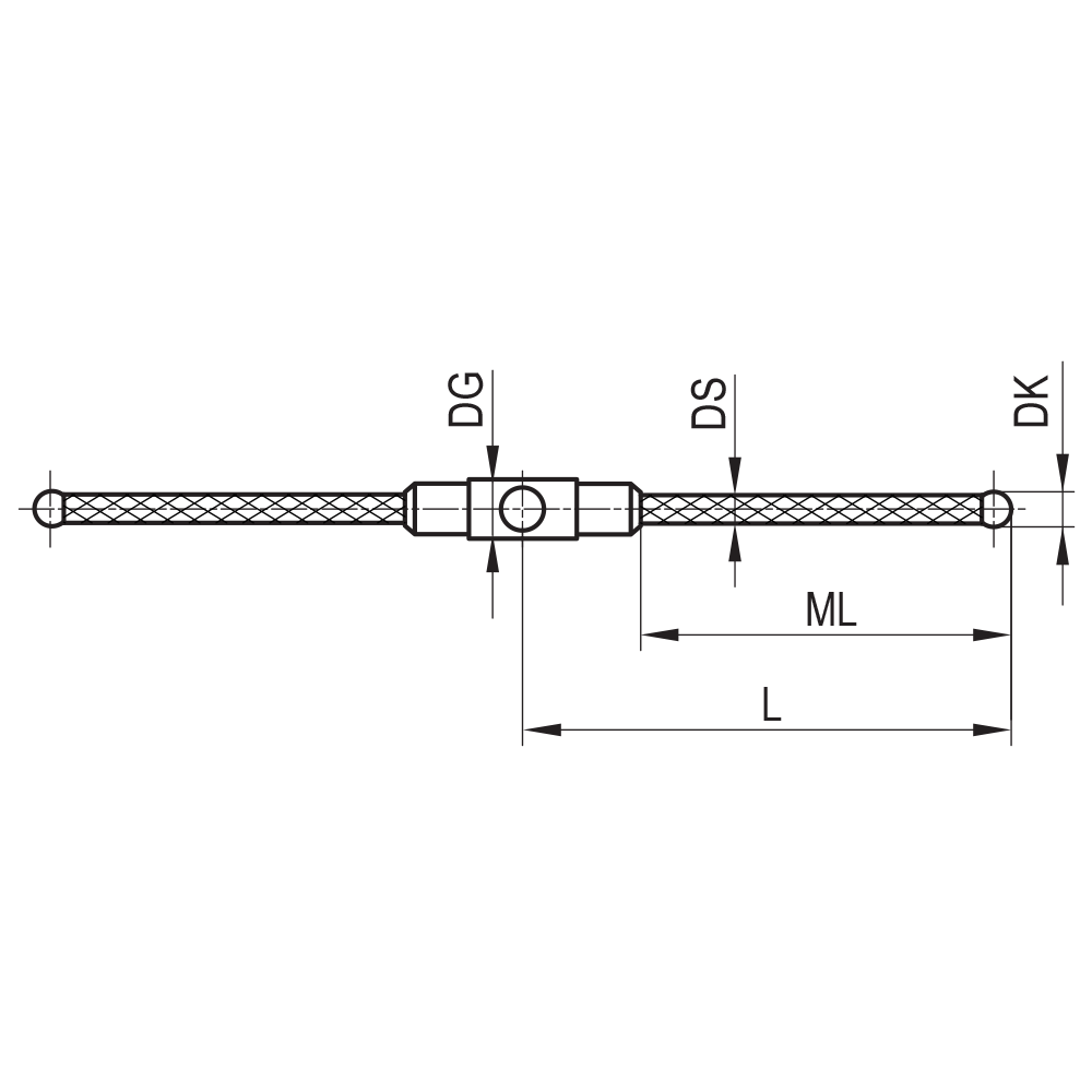 Zeichnung vom Produkt SC M3 030 05 040/180°