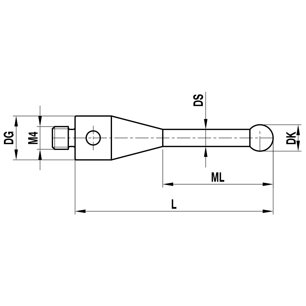 Zeichnung vom Produkt TI M4 S60 07 020