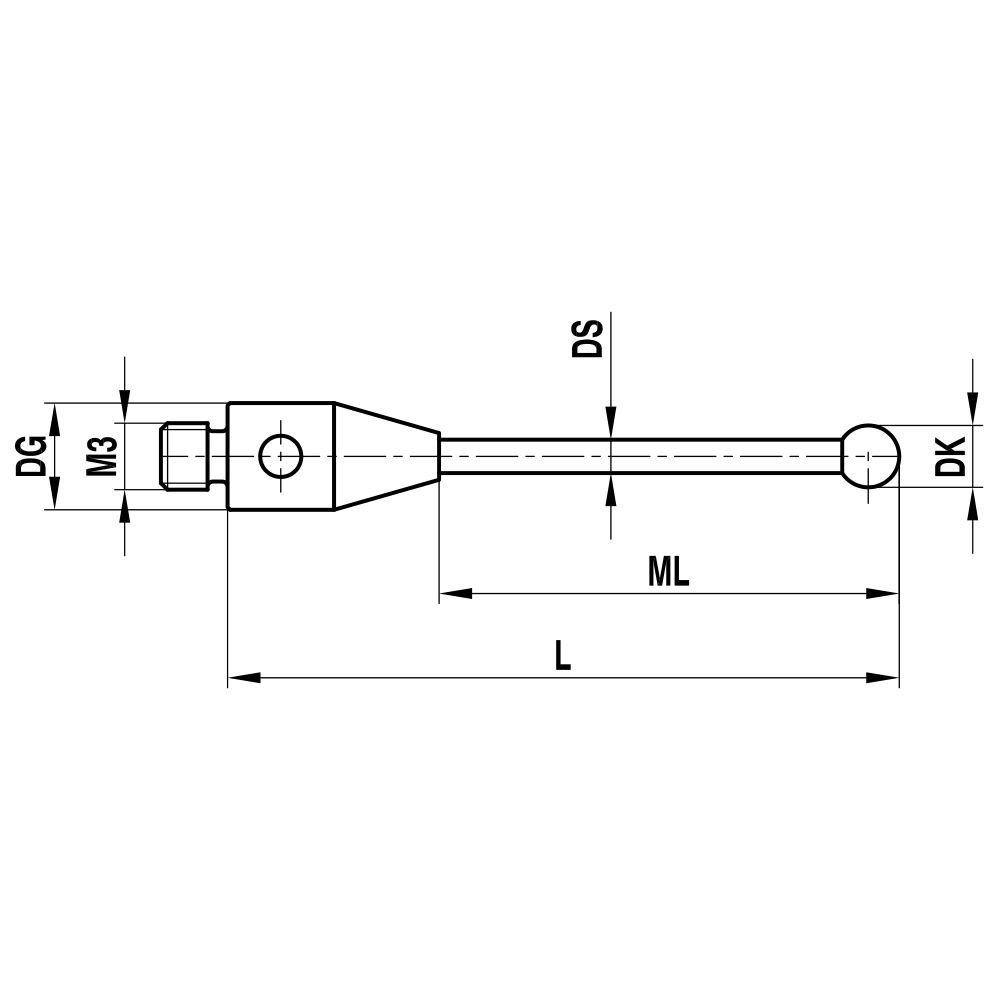 Zeichnung vom Produkt TH M3 020 04 021