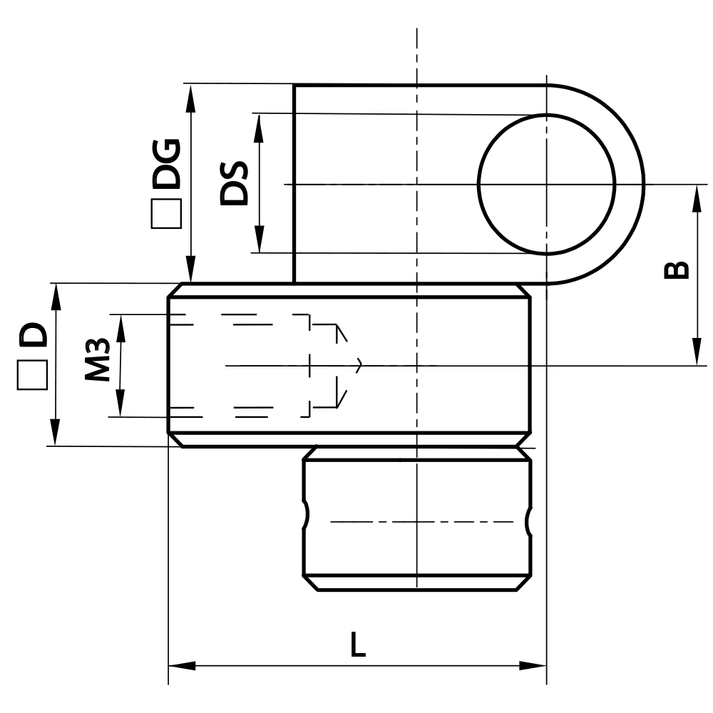 Zeichnung vom Produkt DT M3 000 05 010