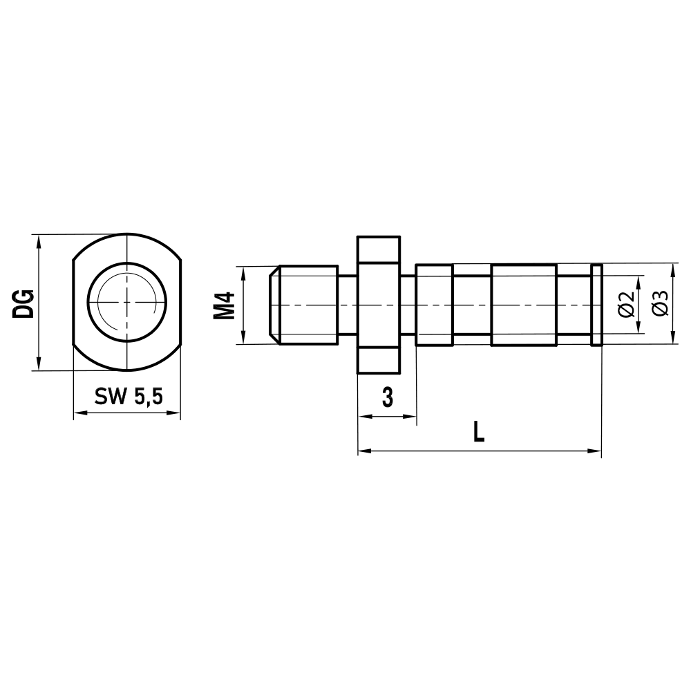 Zeichnung vom Produkt BI M4 000 07 016