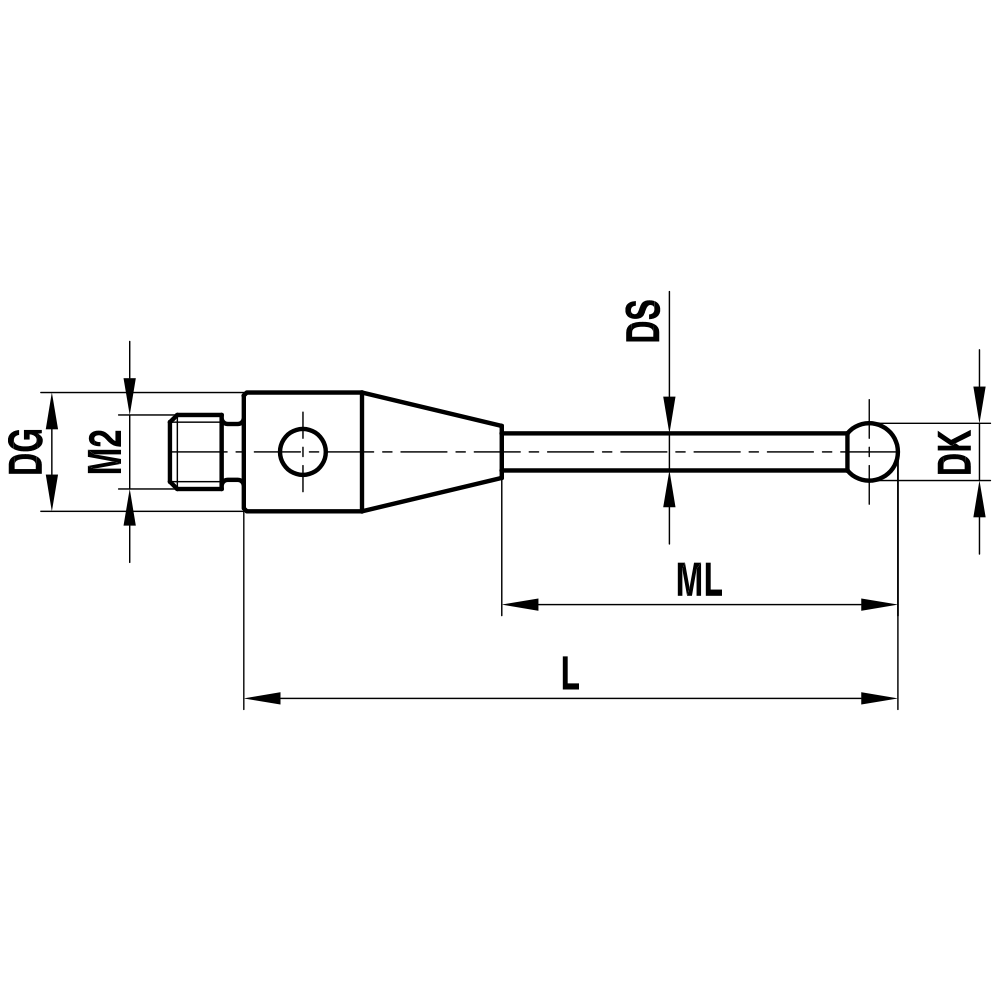 Zeichnung vom Produkt TH M2 040 03 052