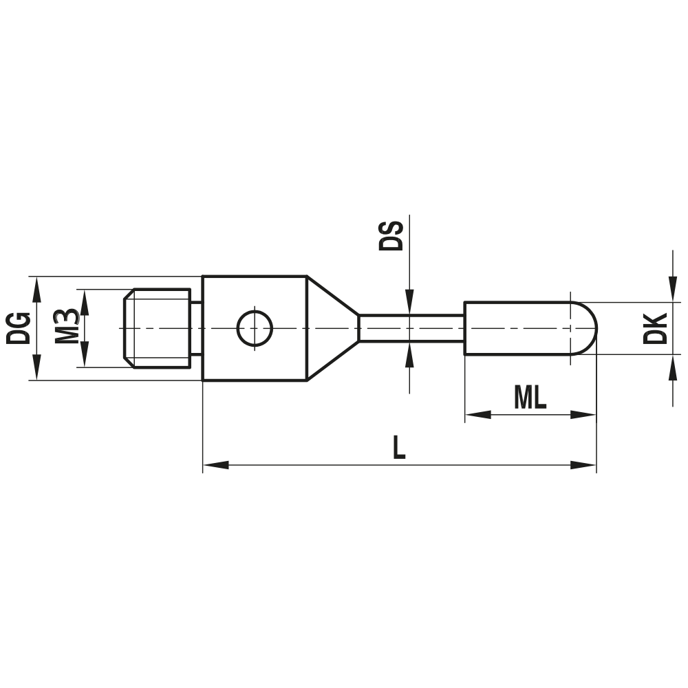 Zeichnung vom Produkt ZR M3 020 04 020