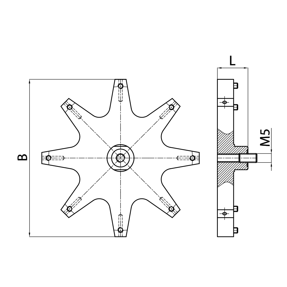 Zeichnung vom Produkt KH M5 L08 06 017